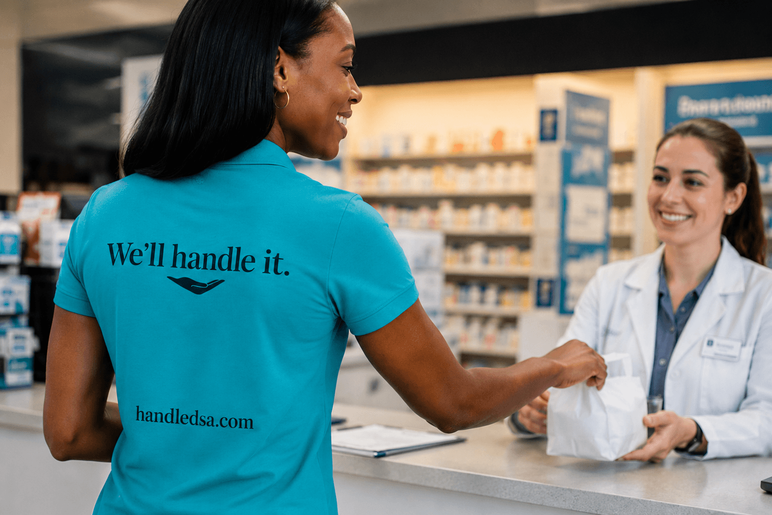 Handled SA pharmacy pickup and local concierge support